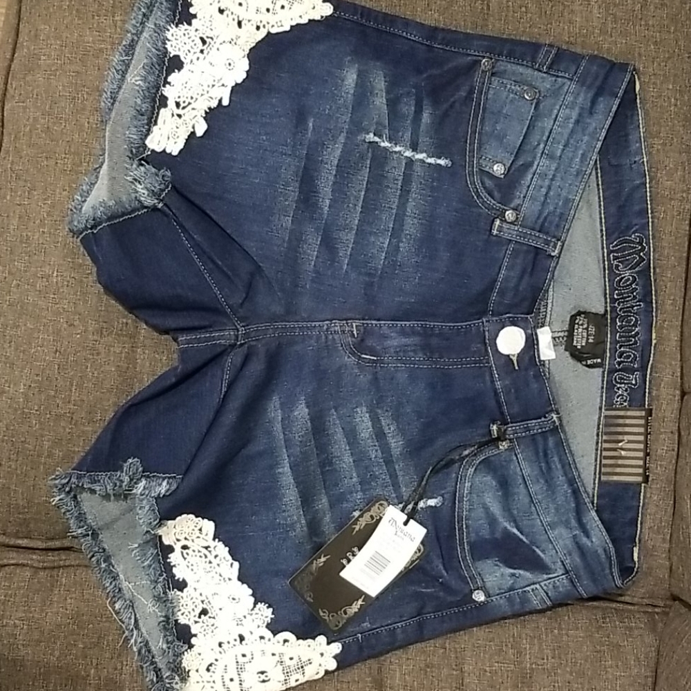 Denim shorts